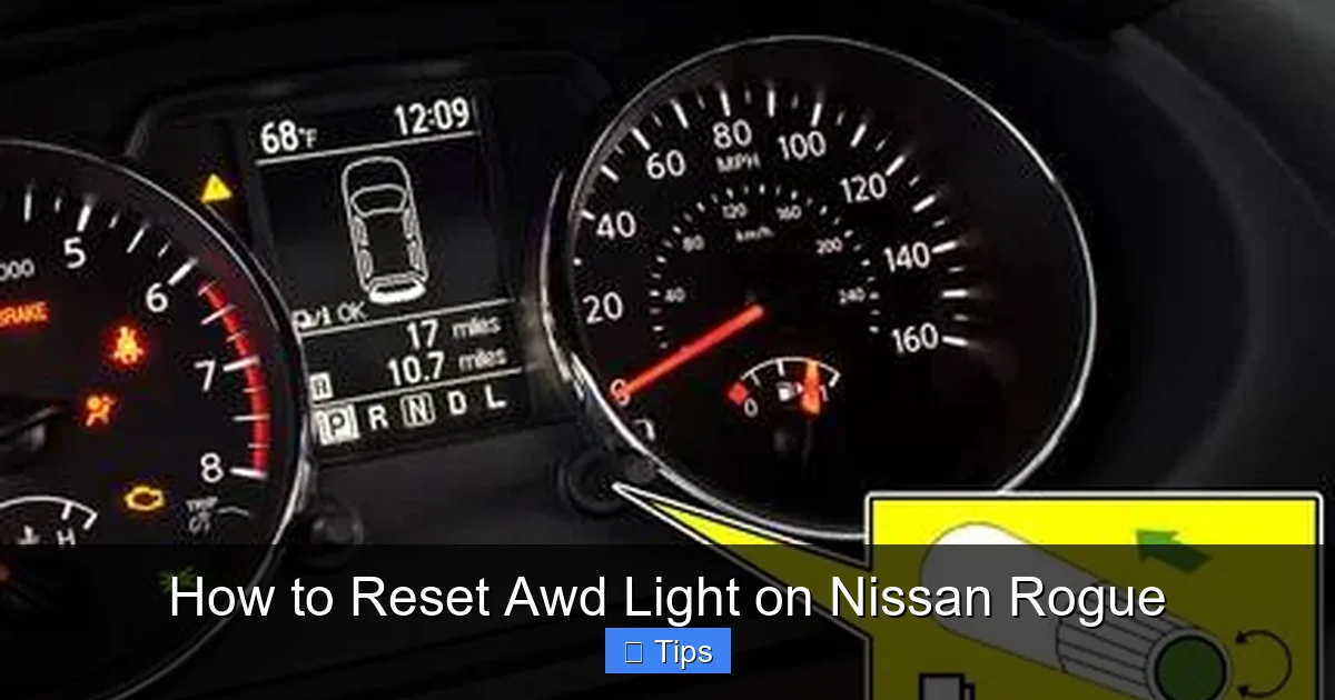 How to Reset Awd Light on Nissan Rogue