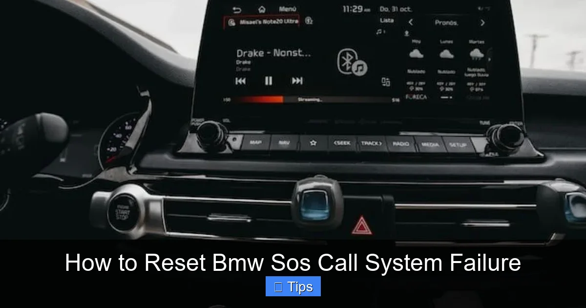 How to Reset Bmw Sos Call System Failure