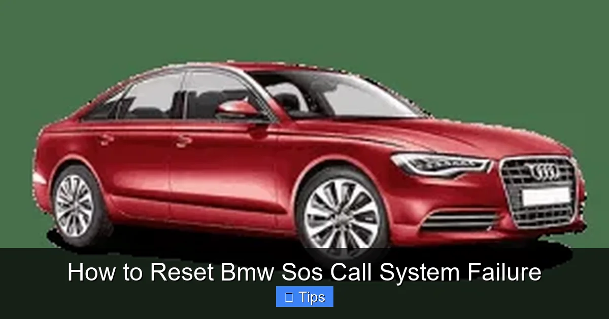 How to Reset Bmw Sos Call System Failure