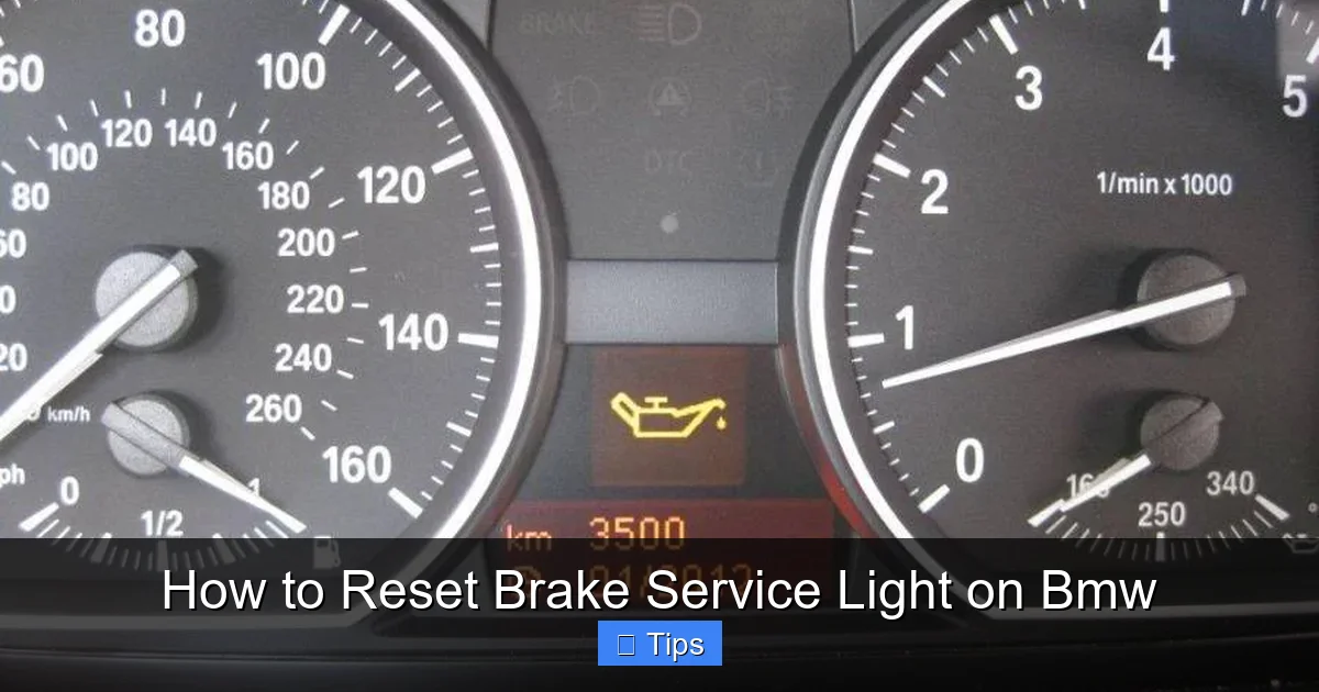 How to Reset Brake Service Light on Bmw