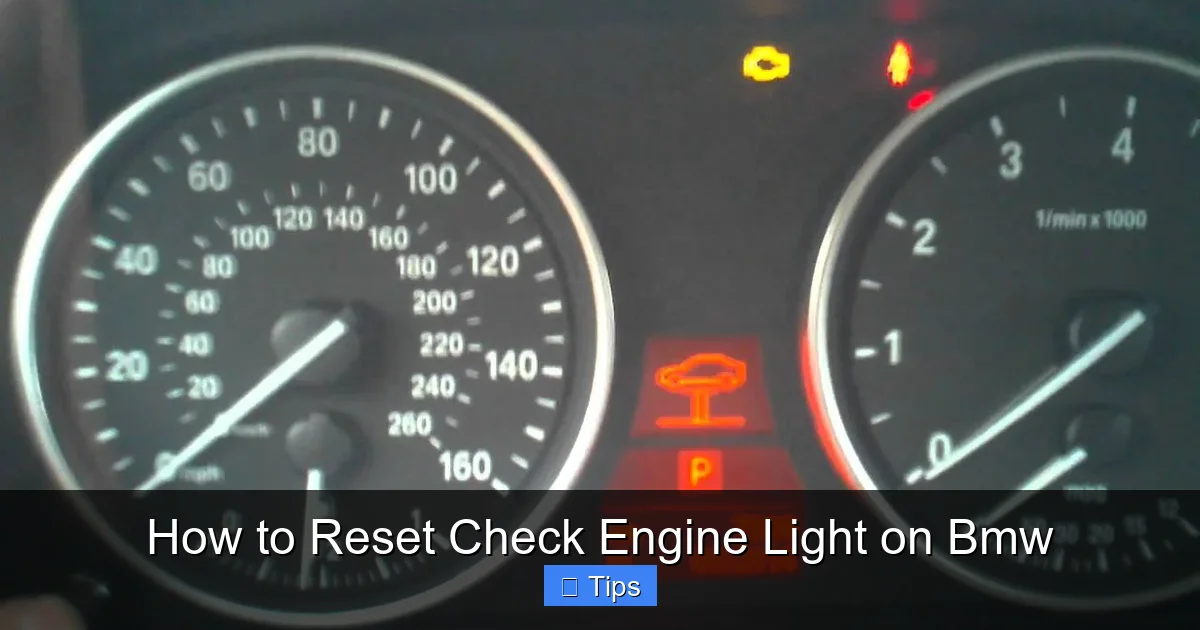How to Reset Check Engine Light on Bmw