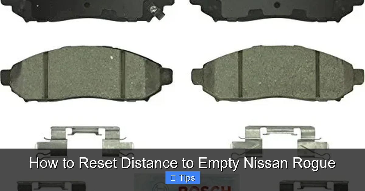 How to Reset Distance to Empty Nissan Rogue