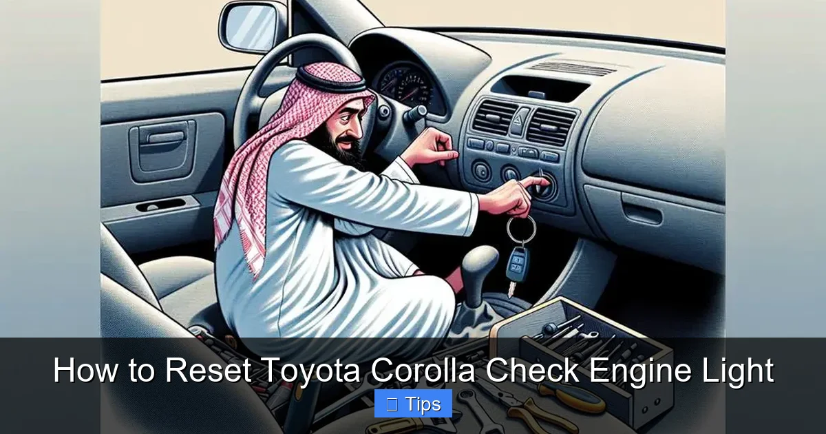 How to Reset Toyota Corolla Check Engine Light