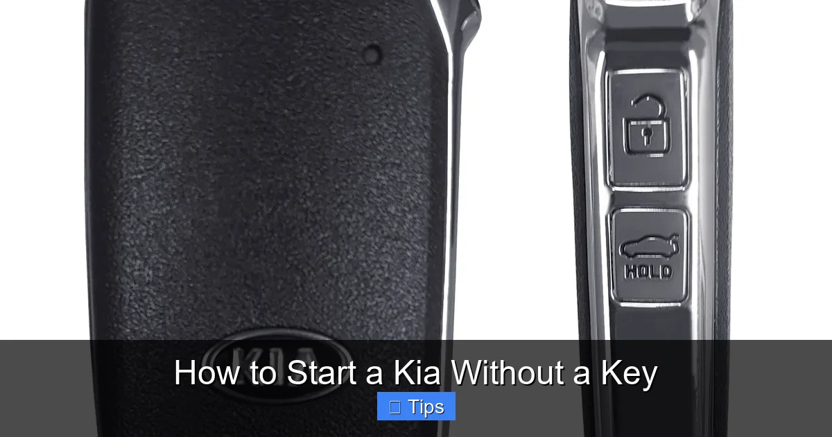 How to Start a Kia Without a Key