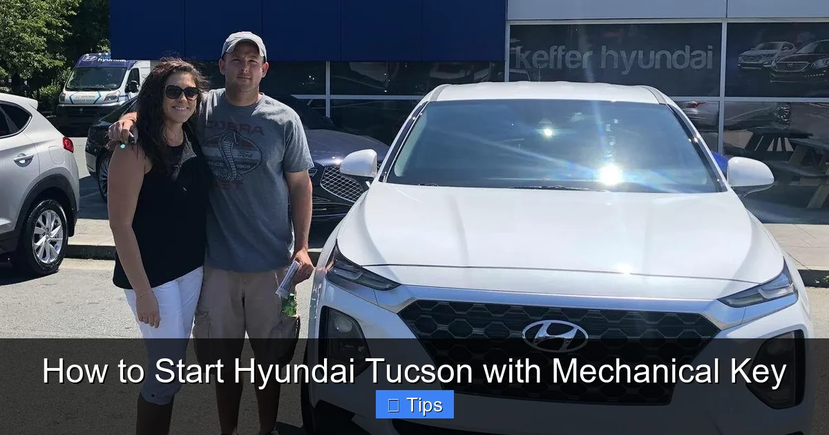 How to Start Hyundai Tucson with Mechanical Key
