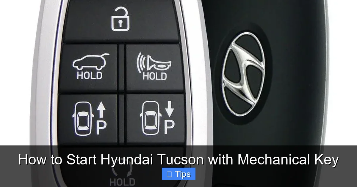 How to Start Hyundai Tucson with Mechanical Key