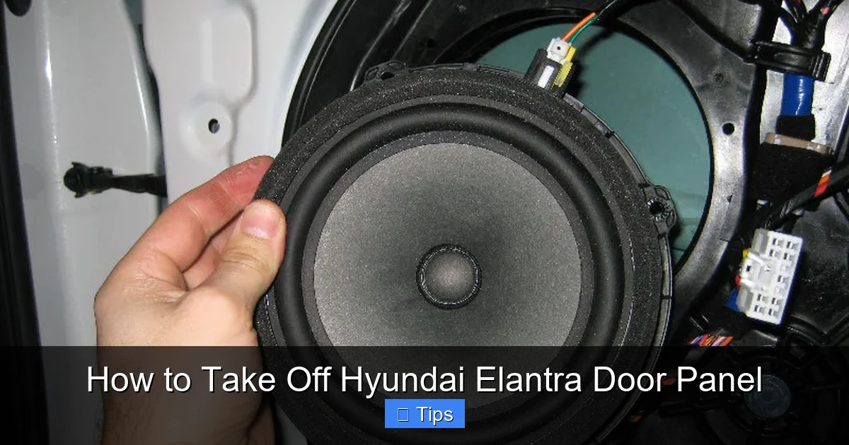 How to Take Off Hyundai Elantra Door Panel