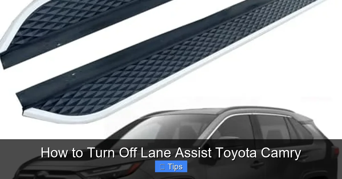 How to Turn Off Lane Assist Toyota Camry
