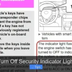How to Turn Off Security Indicator Light Toyota