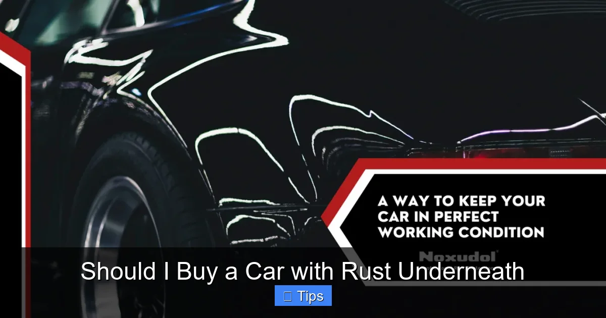 Should I Buy a Car with Rust Underneath