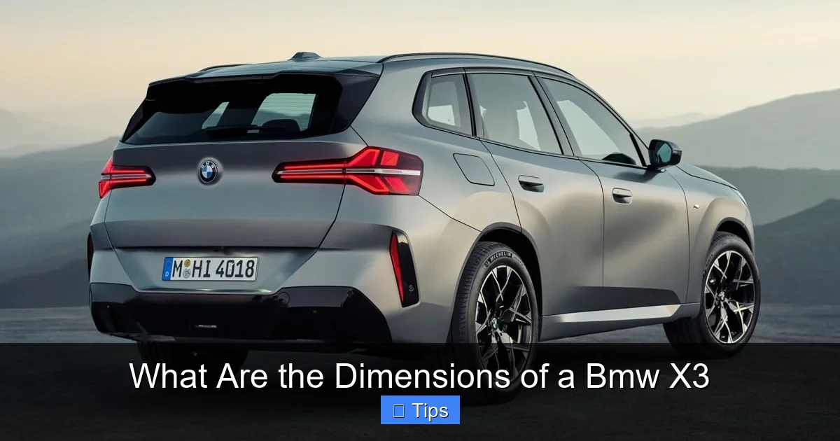 What Are the Dimensions of a Bmw X3