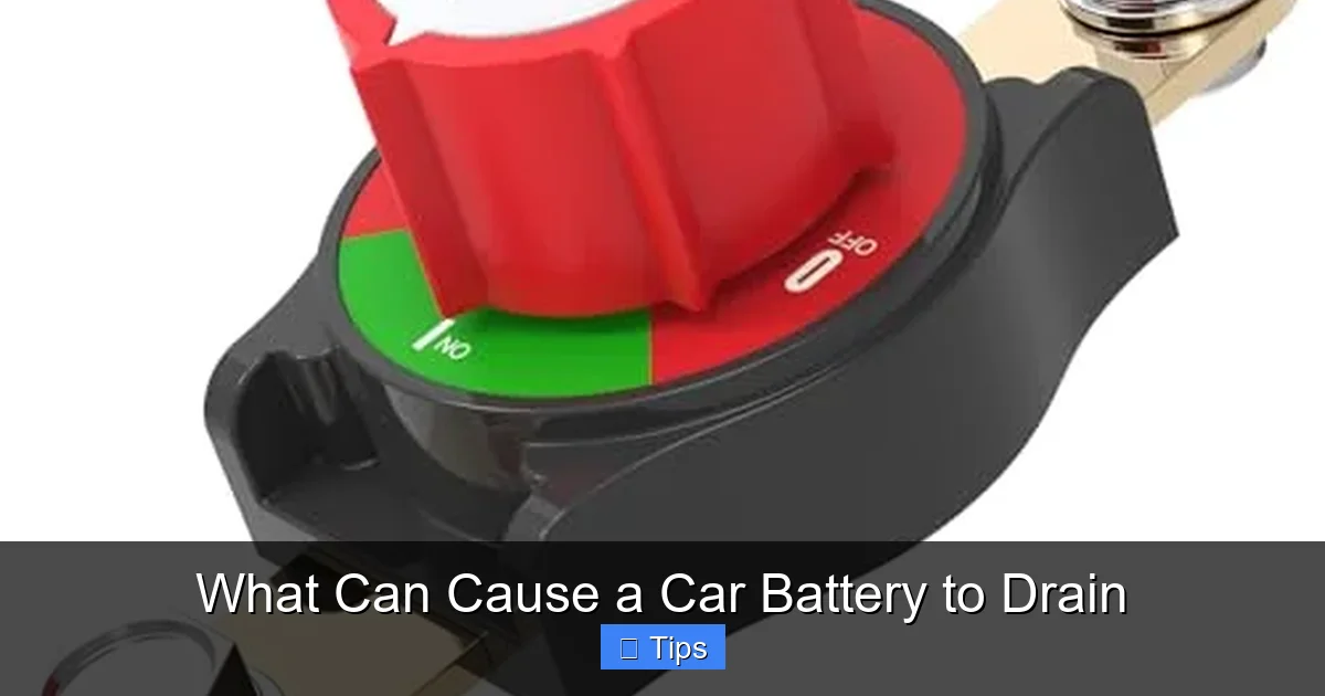 What Can Cause a Car Battery to Drain