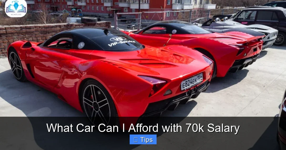 What Car Can I Afford with 70k Salary