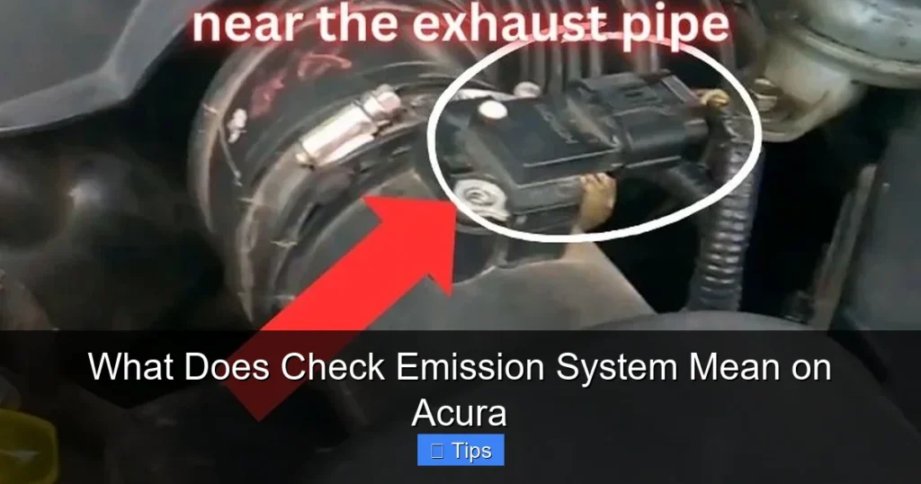What Does Check Emission System Mean on Acura