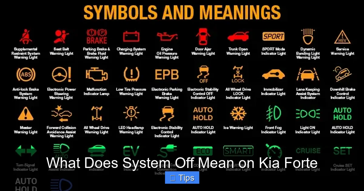 What Does System Off Mean on Kia Forte