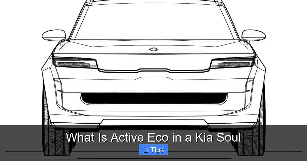 What Is Active Eco in a Kia Soul