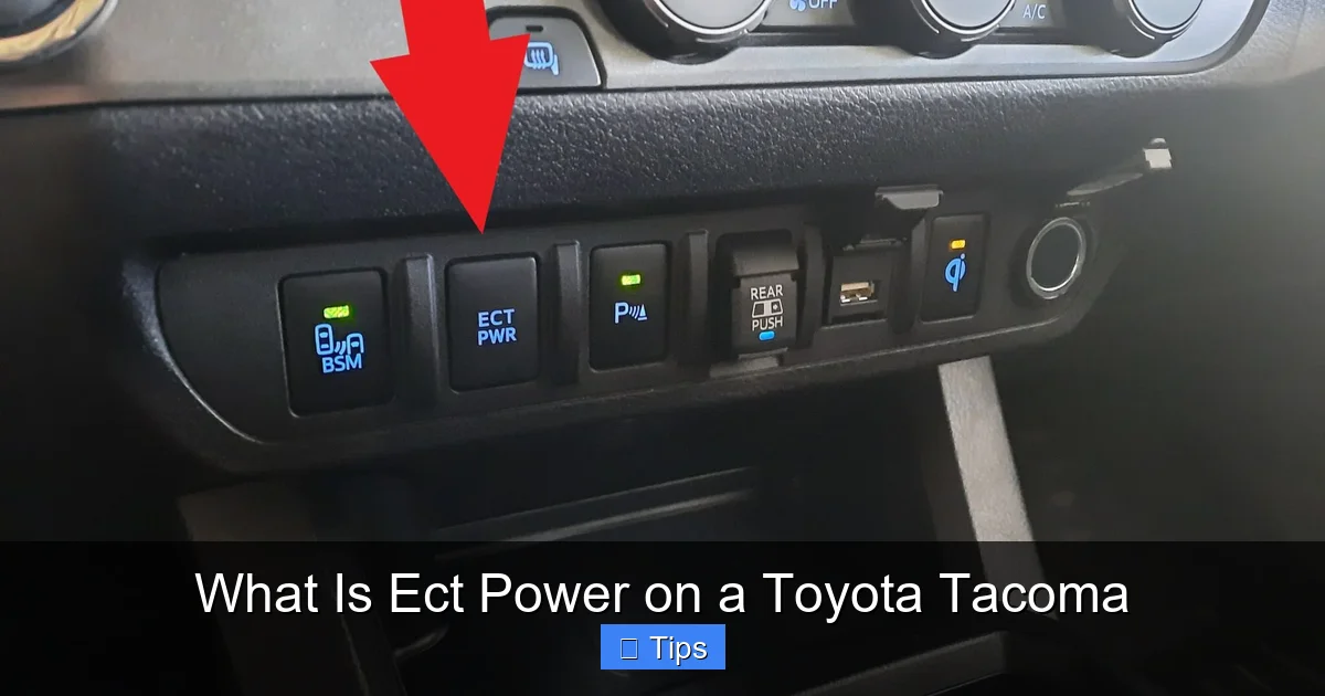 What Is Ect Power on a Toyota Tacoma