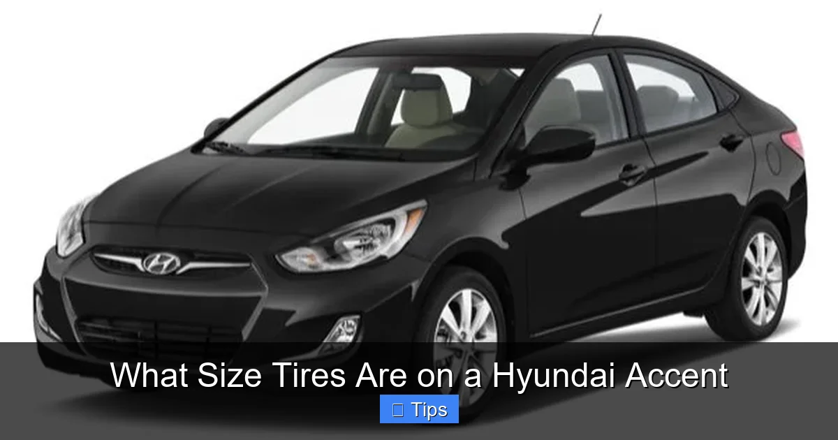 What Size Tires Are on a Hyundai Accent