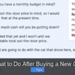 What to Do After Buying a New Car