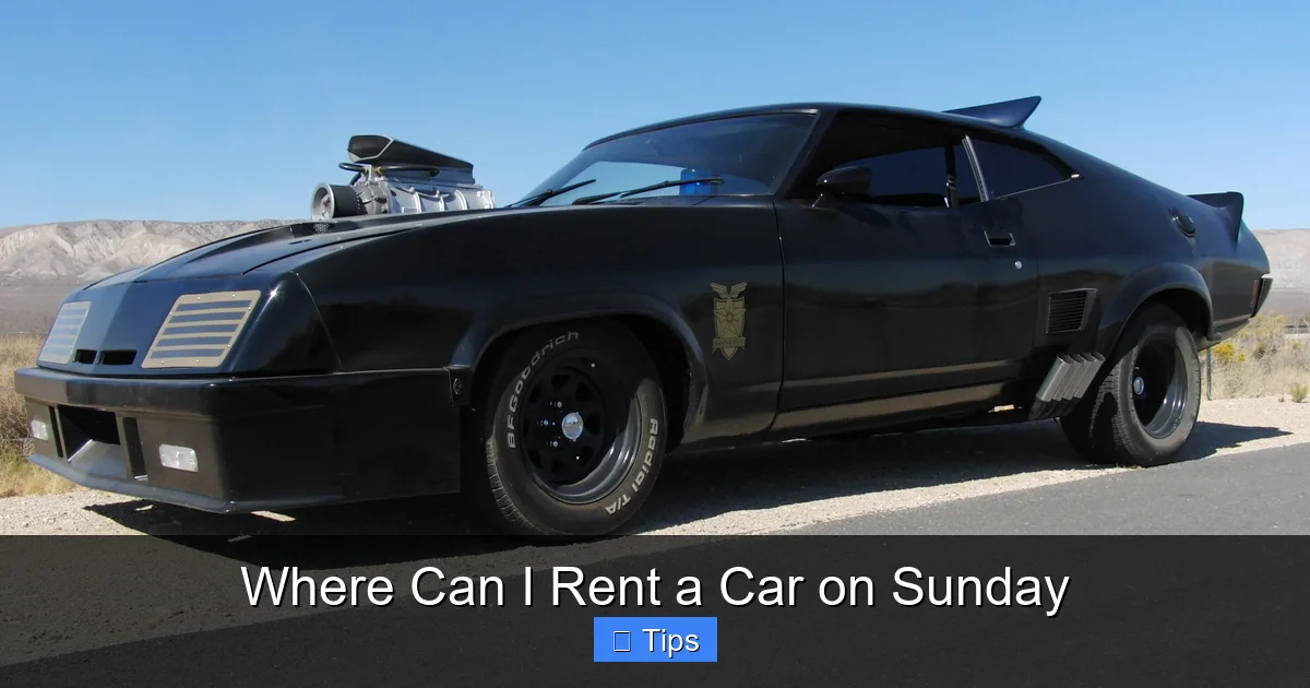 Where Can I Rent a Car on Sunday