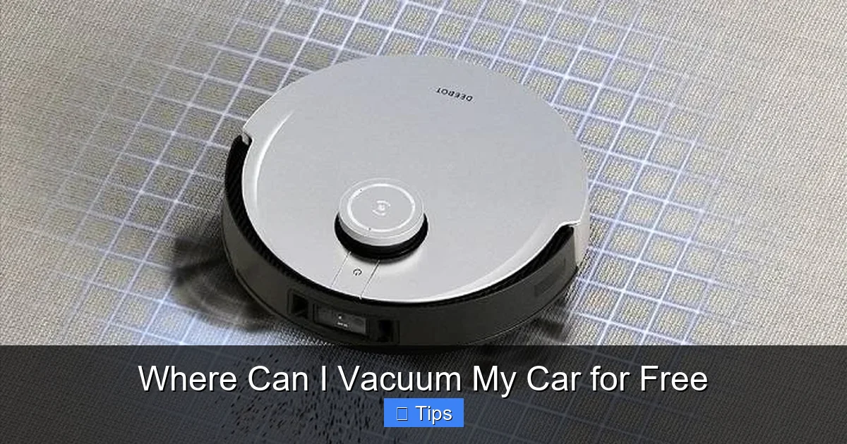 Where Can I Vacuum My Car for Free
