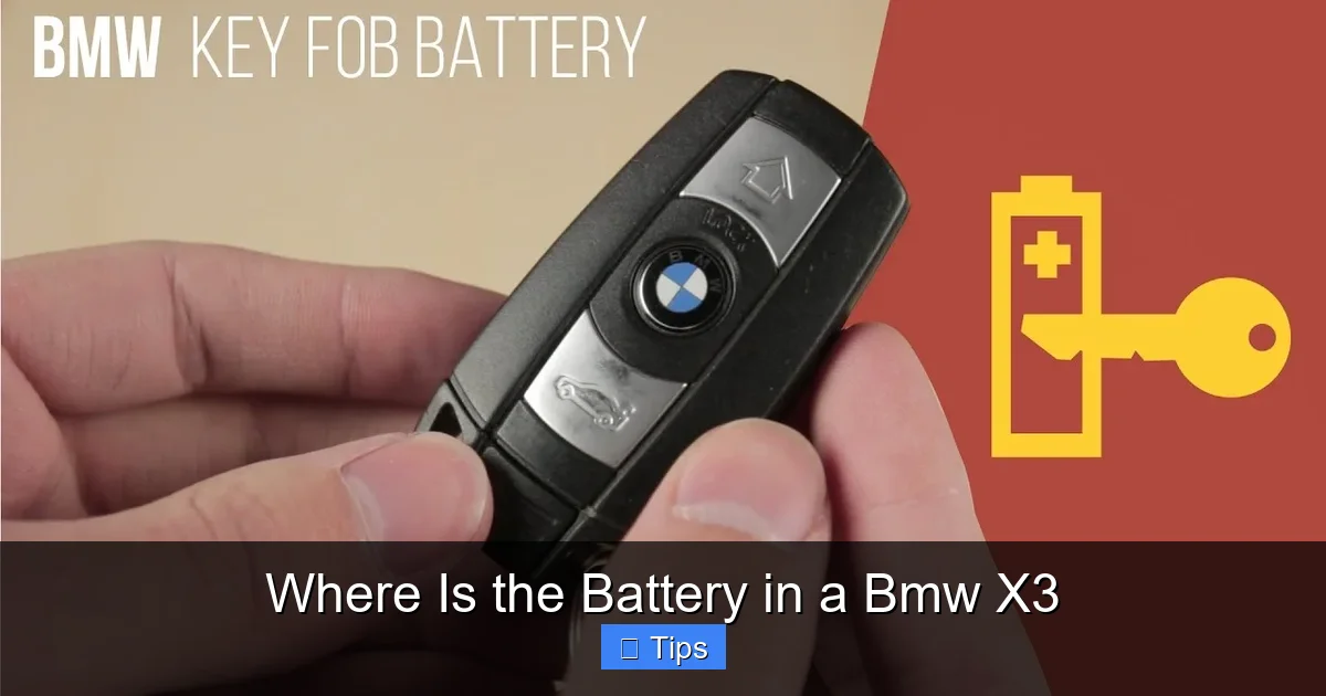 Where Is the Battery in a Bmw X3