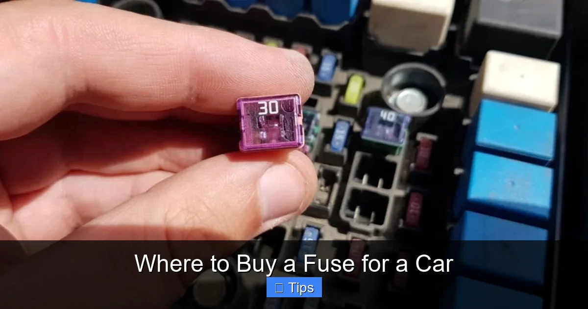 Where to Buy a Fuse for a Car
