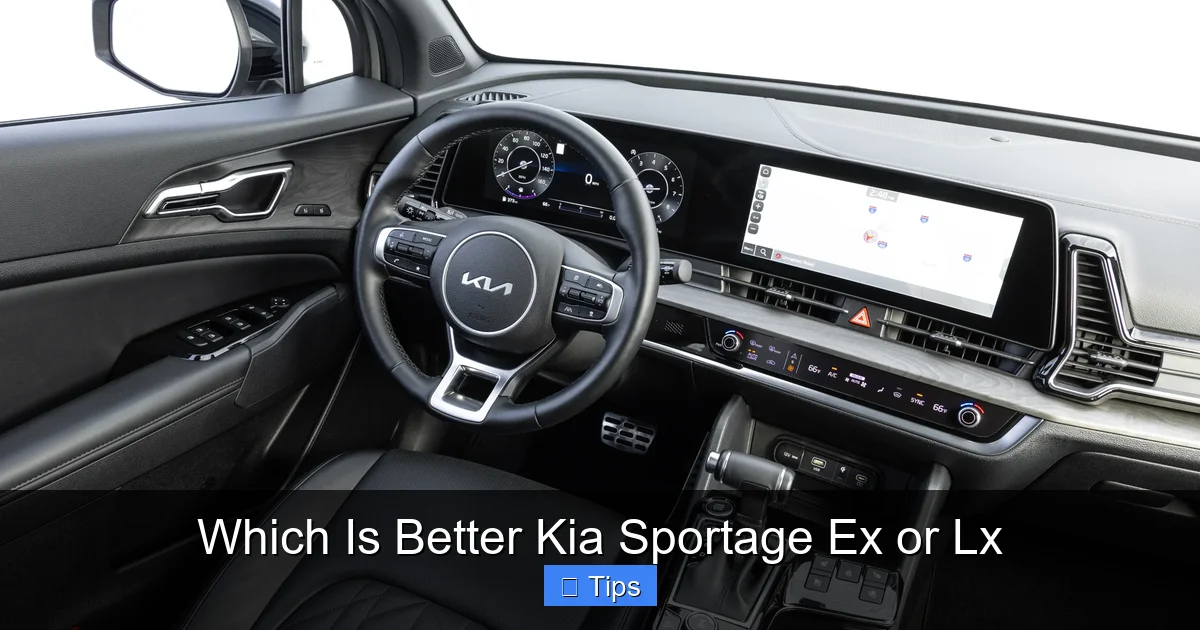 Which Is Better Kia Sportage Ex or Lx
