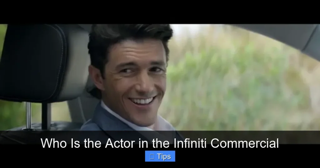 Who Is the Actor in the Infiniti Commercial