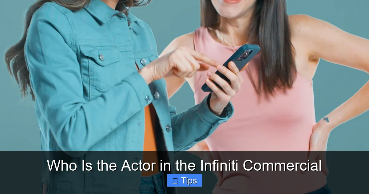 Who Is the Actor in the Infiniti Commercial