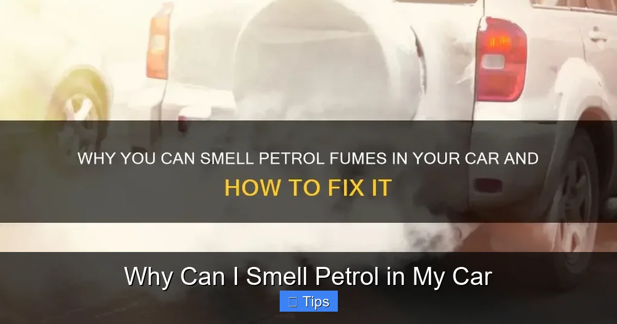 Why Can I Smell Petrol in My Car