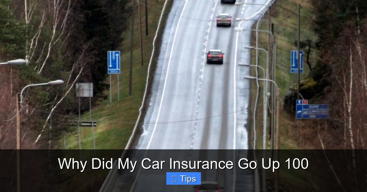 Why Did My Car Insurance Go Up 100
