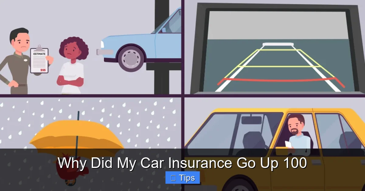 Why Did My Car Insurance Go Up 100