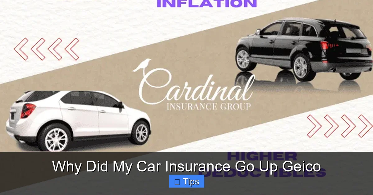 Why Did My Car Insurance Go Up Geico