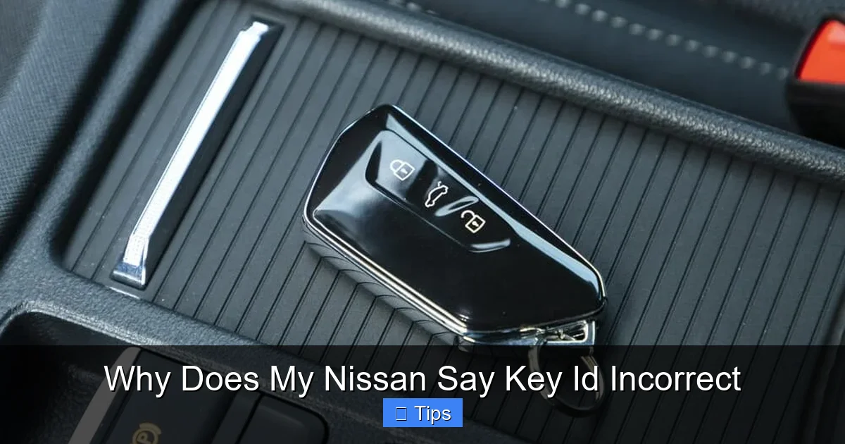 Why Does My Nissan Say Key Id Incorrect