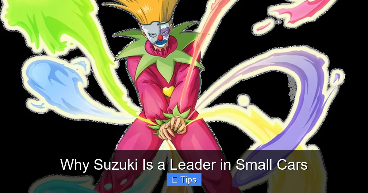 Why Suzuki Is a Leader in Small Cars