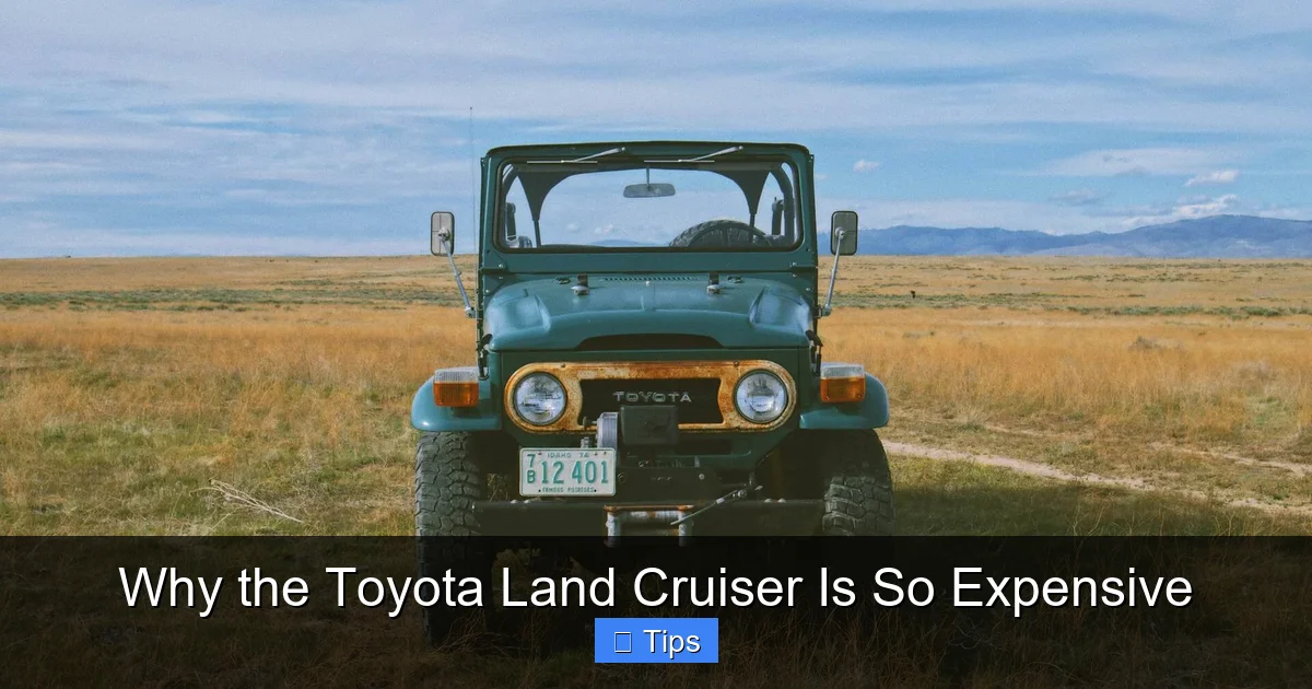 Why the Toyota Land Cruiser Is So Expensive